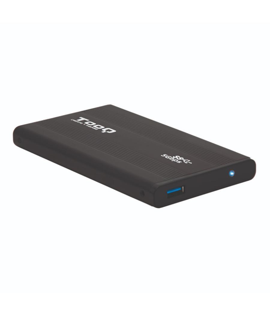 Caja externa 2.5 usb 3.0 tooq tqe-2524b para hd de hasta 9,5 sata usb 3.0/3.1 gen1 negra