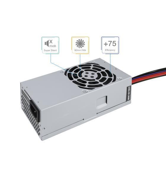 Fuente de alimentacion tooq tqep-tfx500s-o 500w tfx ventilador de 80mm medidas 175x85x65 destinada a reparaciones