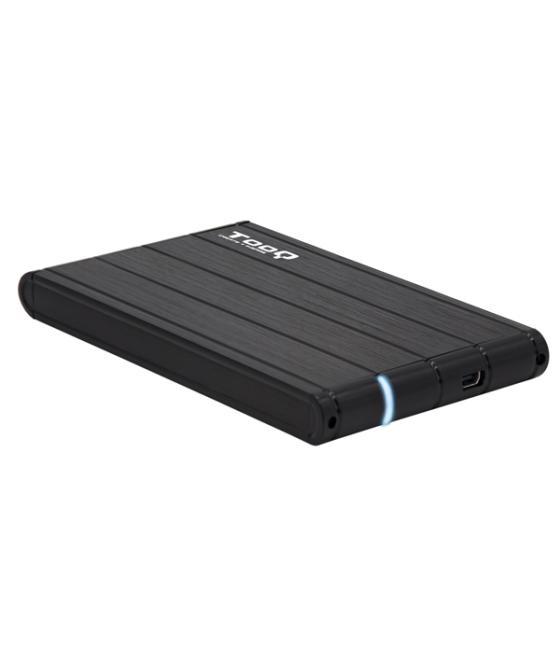 Caja externa 2.5 usb 3.0 tooq tqe-2530b para hd hasta 9,5 sata usb 3.0 negra