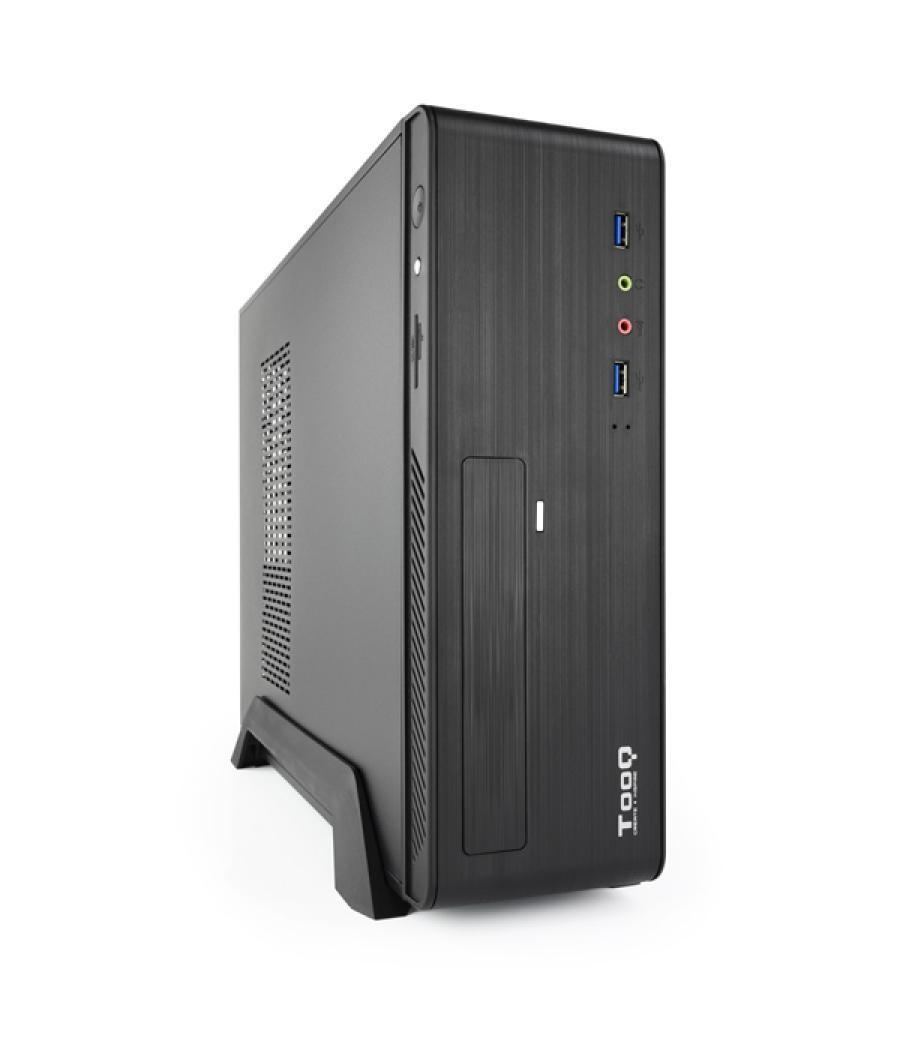 Caja microatx slim tooq tqc-3006du3c 500w 2 x usb 3.0 lector tarjetas negra