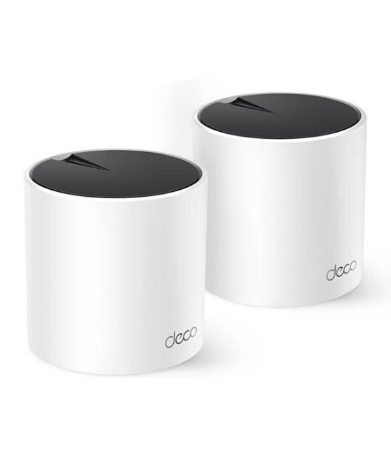 Punto de acceso wifi 6 mesh tp-link deco x55 pack 2u ax3000 2x2/ht160 2402mbps + 2x2 574mbps 2 antenas 3p giga