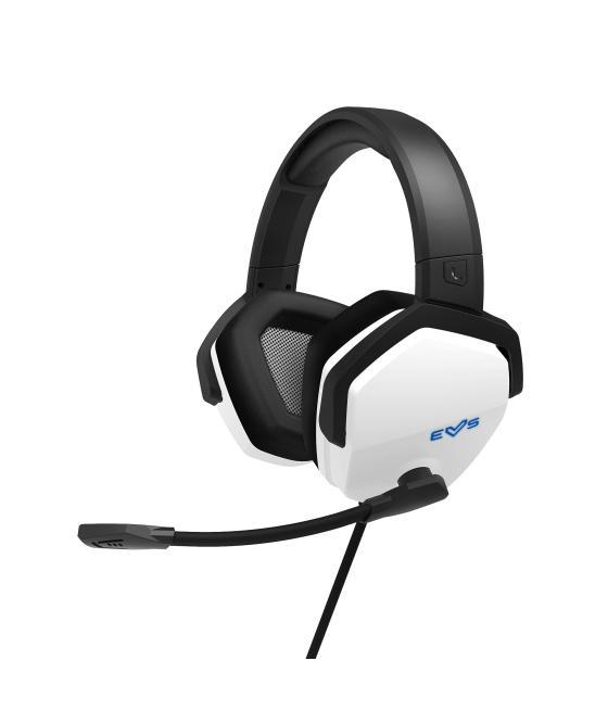Headset gaming energy sistem esg 4 white sorround 7.1 blue depp bass microfono boom mic