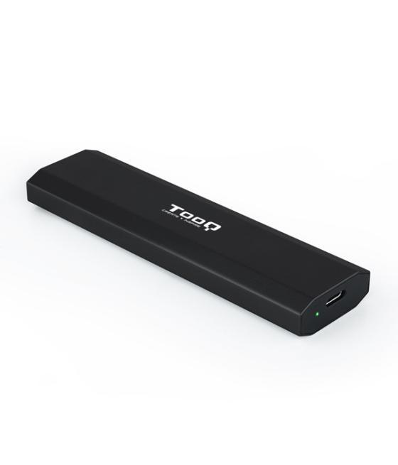 Caja externa m.2 usb-c tooq tqe-2223b para m.2 ngff/nvme usb 3.1 gen2 negro