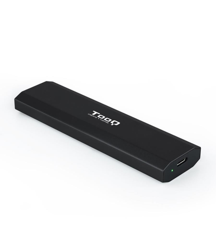 Caja externa m.2 usb-c tooq tqe-2223b para m.2 ngff/nvme usb 3.1 gen2 negro
