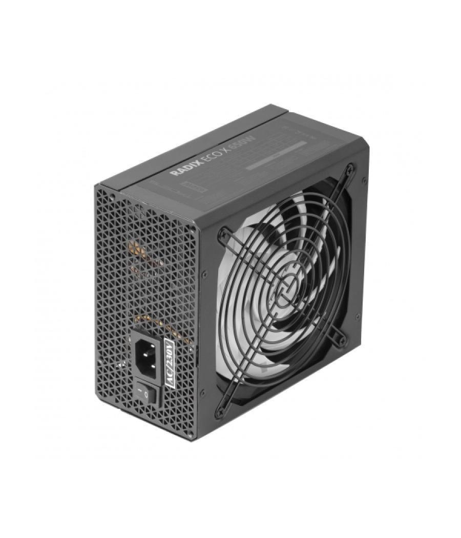 Fuente de alimentacion tacens radix eco x 650w apfc 87 % eficiencia vent 140mm 10db haswell