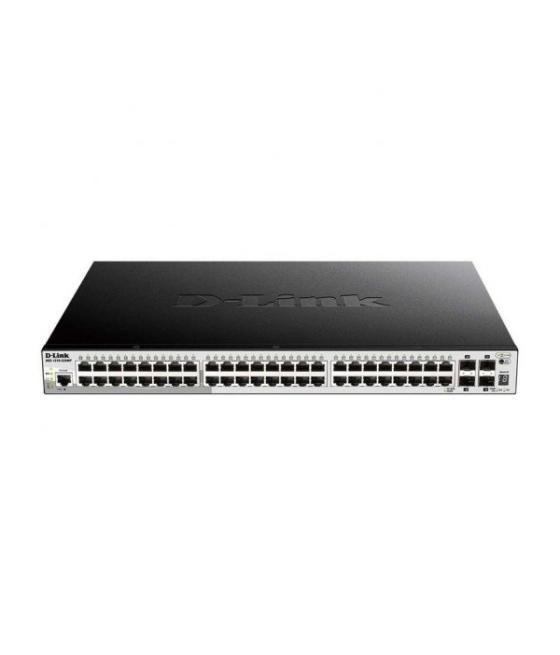 Switch semigestionable d-link stackable dgs-1510-52xmp/e 48p giga poe (370w)+ 4p 10g sfp+ poe (370w)