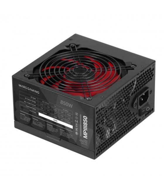 Fuente de alimentacion tacens mars gaming mpiii 850w, eficiencia 85% pfc activo vent 12x12 14db haswell destinada para reparacio