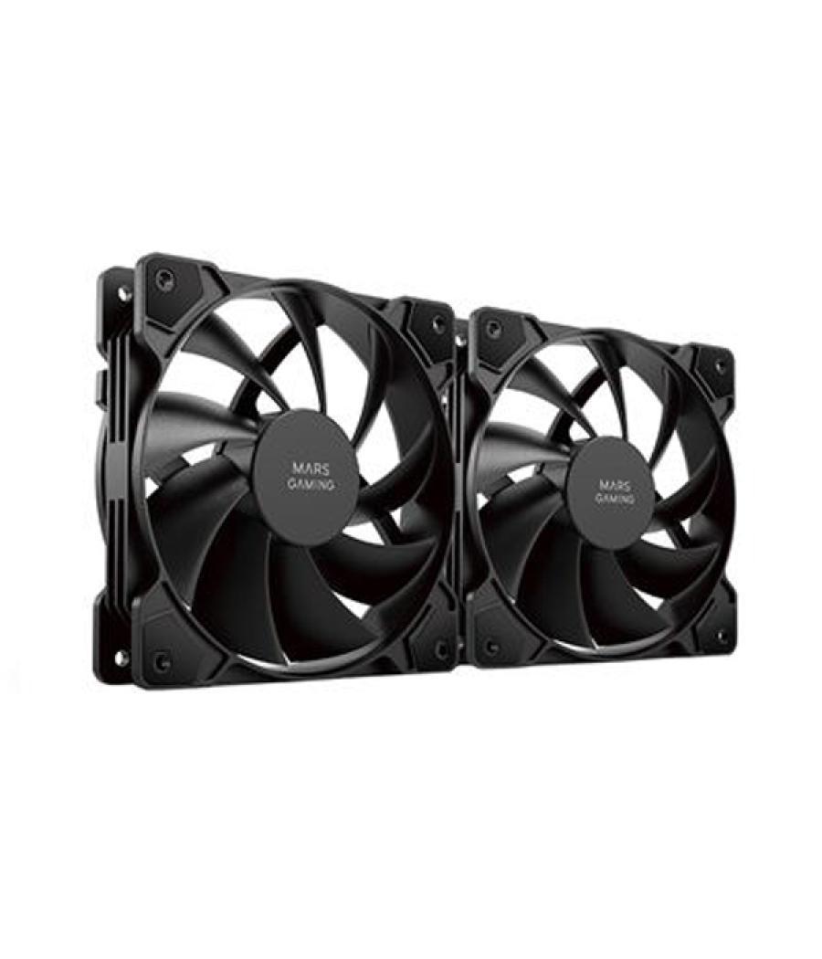 Kit 2xventilador interno mars gaming mf-prox2 black ultra silenciosos fdb bearing antivibración