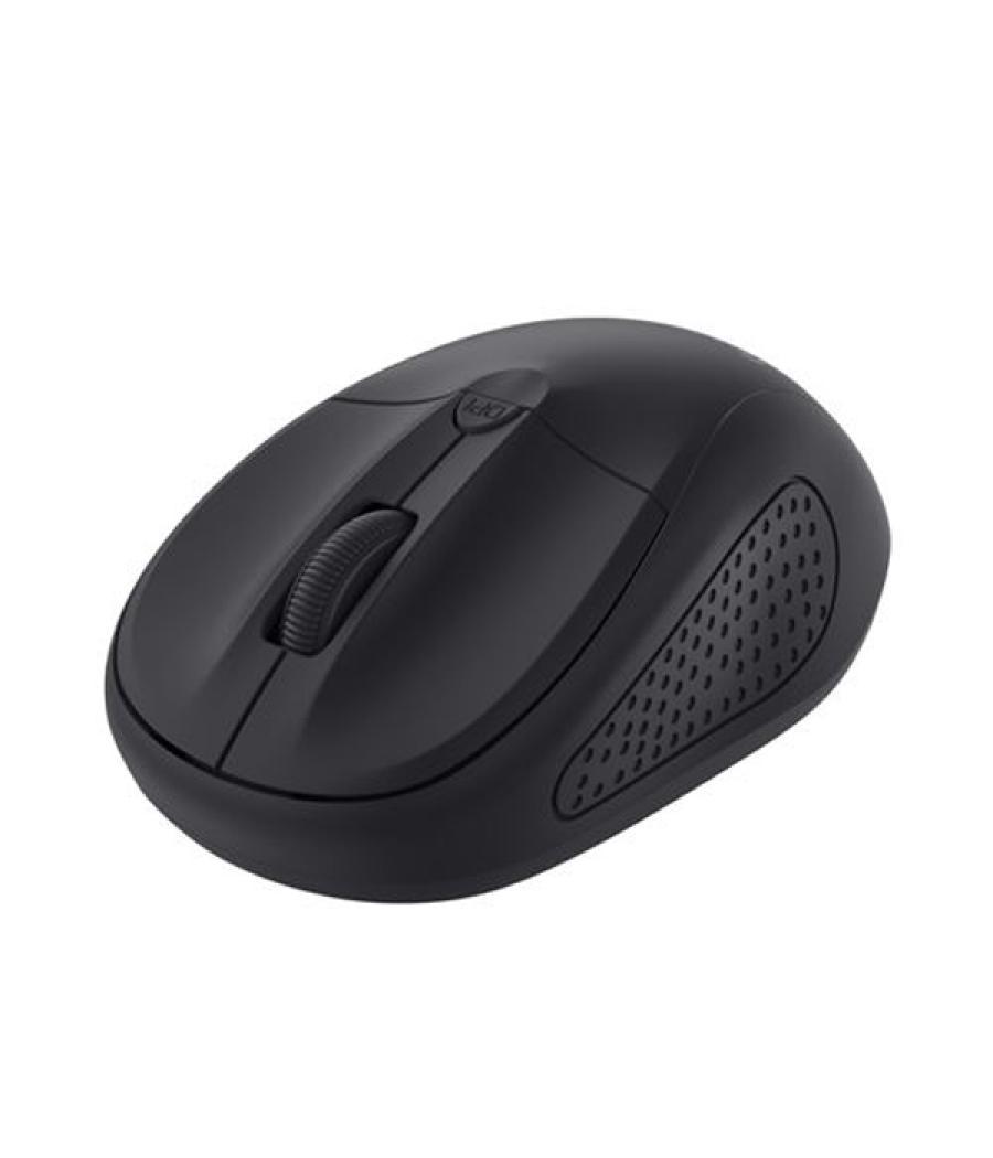 Mouse trust wireless primo 4 botones y rueda desplazamiento 1000-1600dpi color negro 24794