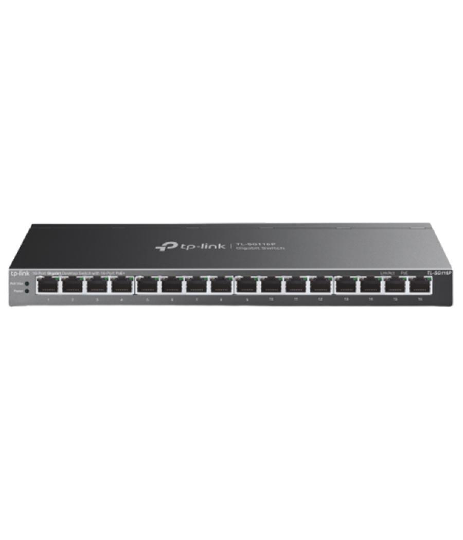 Switch semigestionable tp-link tl-sg116e 16p giga poe+ 120w carcasa metalica