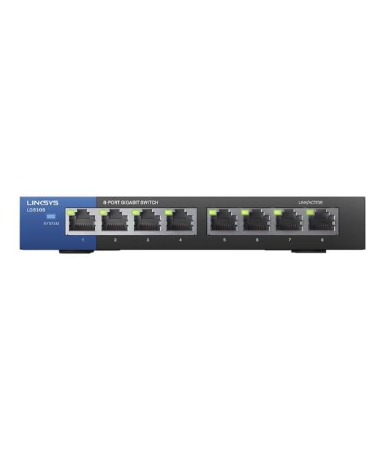 Switch gigabit linksys lgs108-eu-rtl no gestionable 8 puertos retail