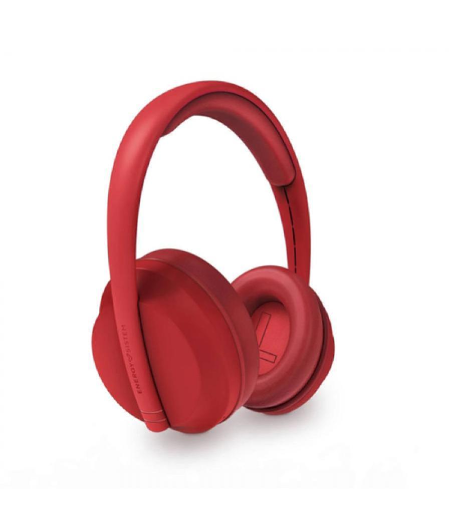 Headset bluetooth energy sistem hoshi red eco 100% plastico reclicado bt 5.3 drivers 40mm diadema ultraresistente microfono inte