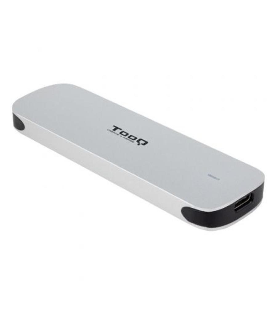 Caja externa m.2 usb-c tooq tqe-2202s para m.2 ngff usb 3.1 gen1 plata