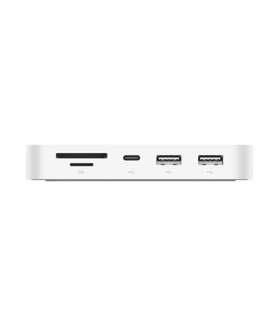 Hub usb-c belkin inc011btwh a 2xusb-a 1xusb-c 1xgb rj45 1xlector sd/microsd con soporte de montaje