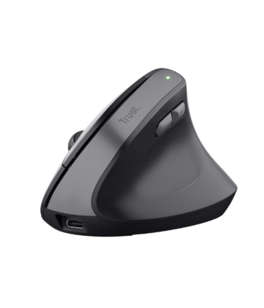 Mouse trust wireless ergo bayo ii 25145 rf 2.4 ghz dpi ajustable 800-2400ppp 6 botones carga usb-c