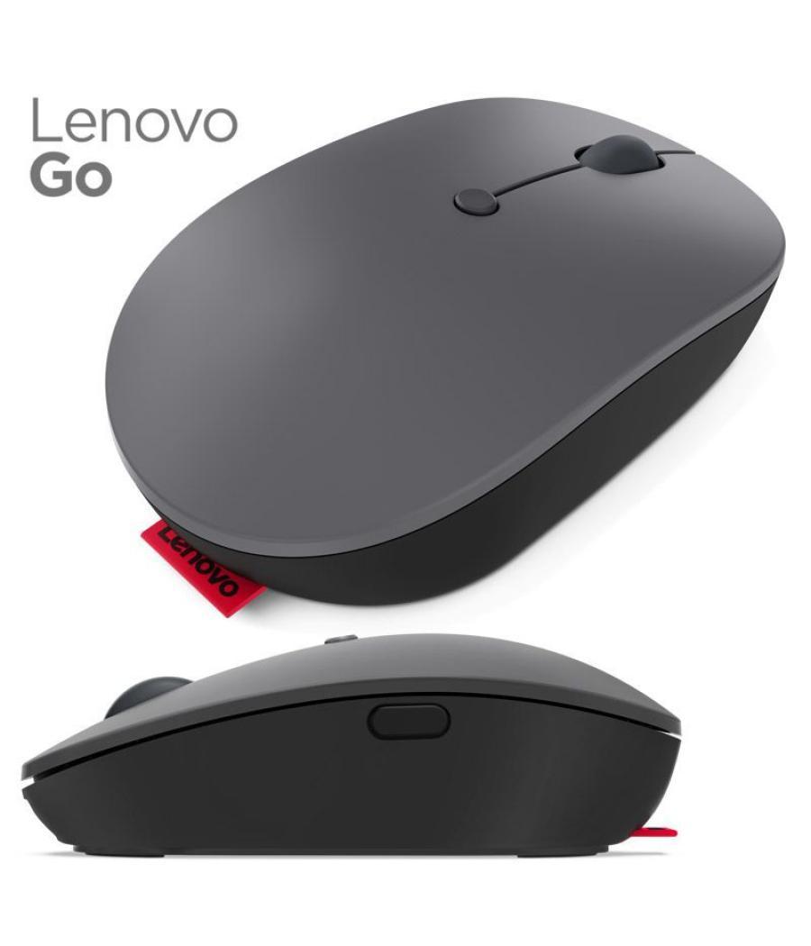 Mouse lenovo go usb-c wireless lenovo go | gris y negro - 4y51c21216