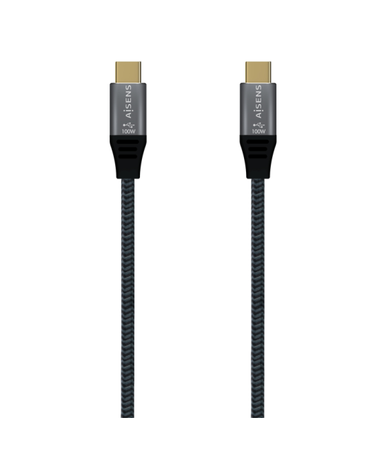 Cable aisens usb 3.2 gen2x2 alu 20gbps 8k30hz 5a 100w usb-c 1.5m