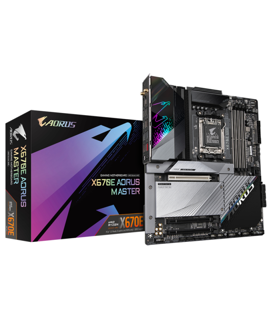 Placa base gigabyte x670e aorus master am5 atx 4xddr5