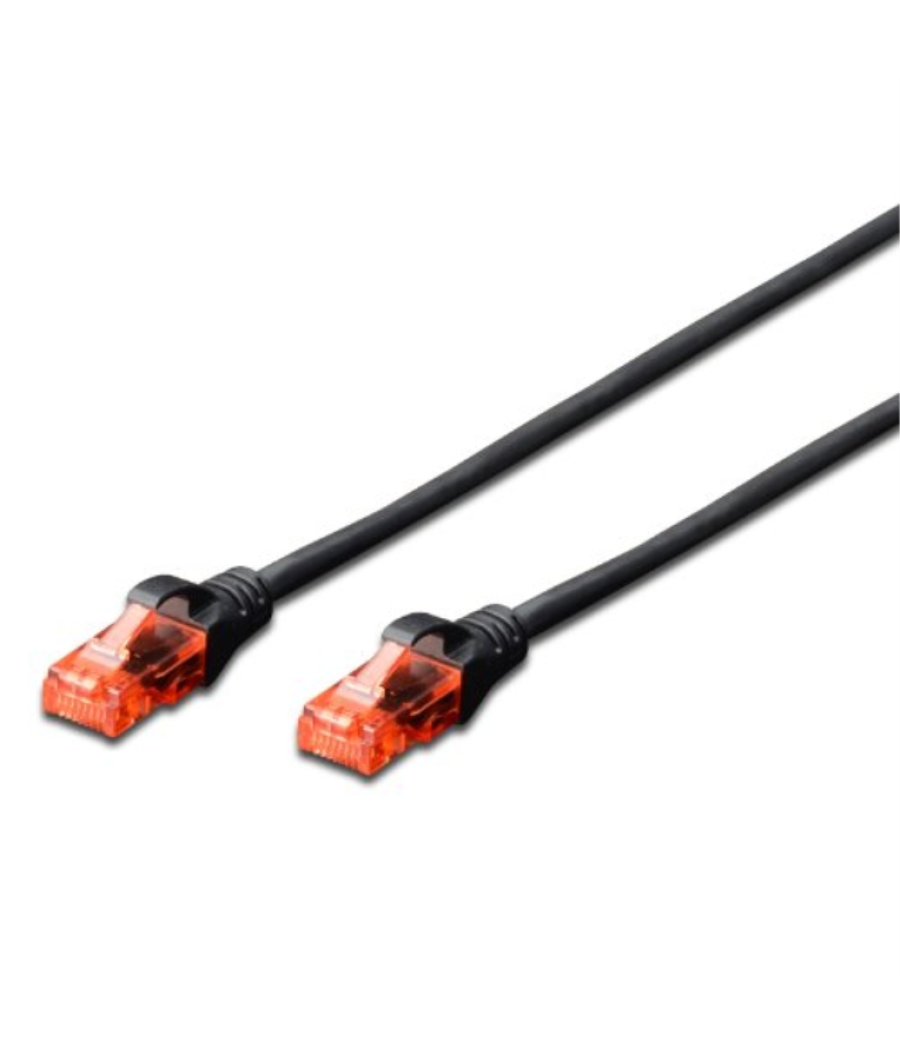 Cable de red cat 6 u/utp de 2,0 metros color negro