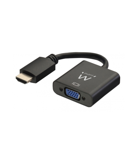 Cable ewent convertidor hdmi macho - vga hembra con audio 0,15 metros