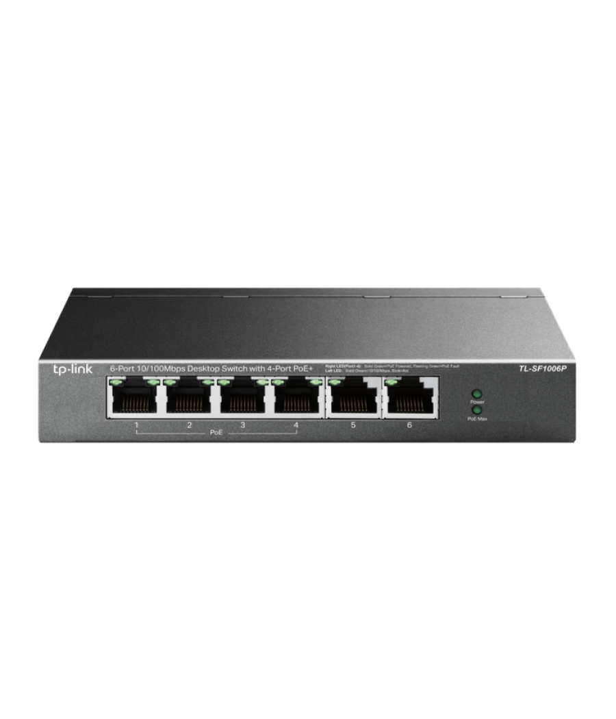 Switch tp-link 6 port 10/100mbps 4 port poe+