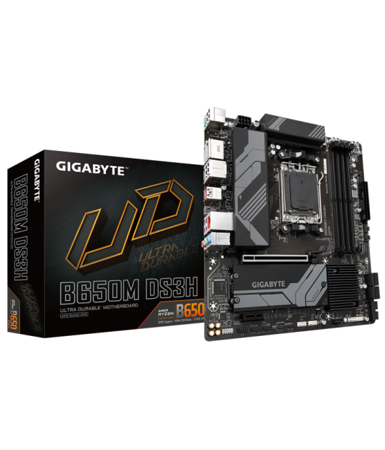 Placa base gigabyte b650m ds3h am5 matx 4xddr5