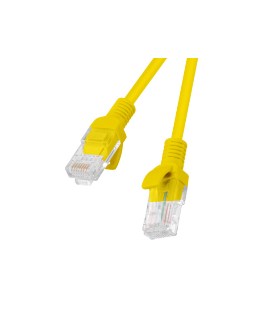 Cable red lanberg latiguillo cat.6 utp 10m amarillo fluke passed