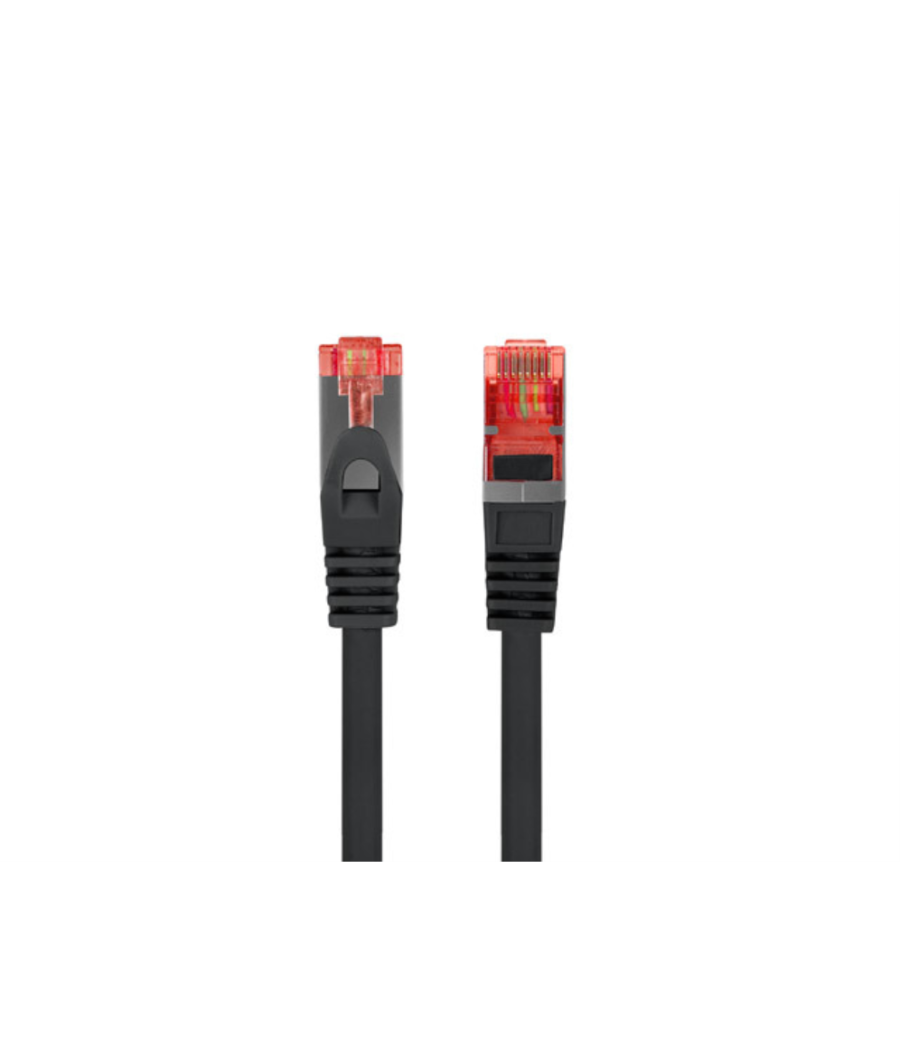 Cable red lanberg latiguillo cat.6 s/ftp lszh cu 1.5m negro fluke passed