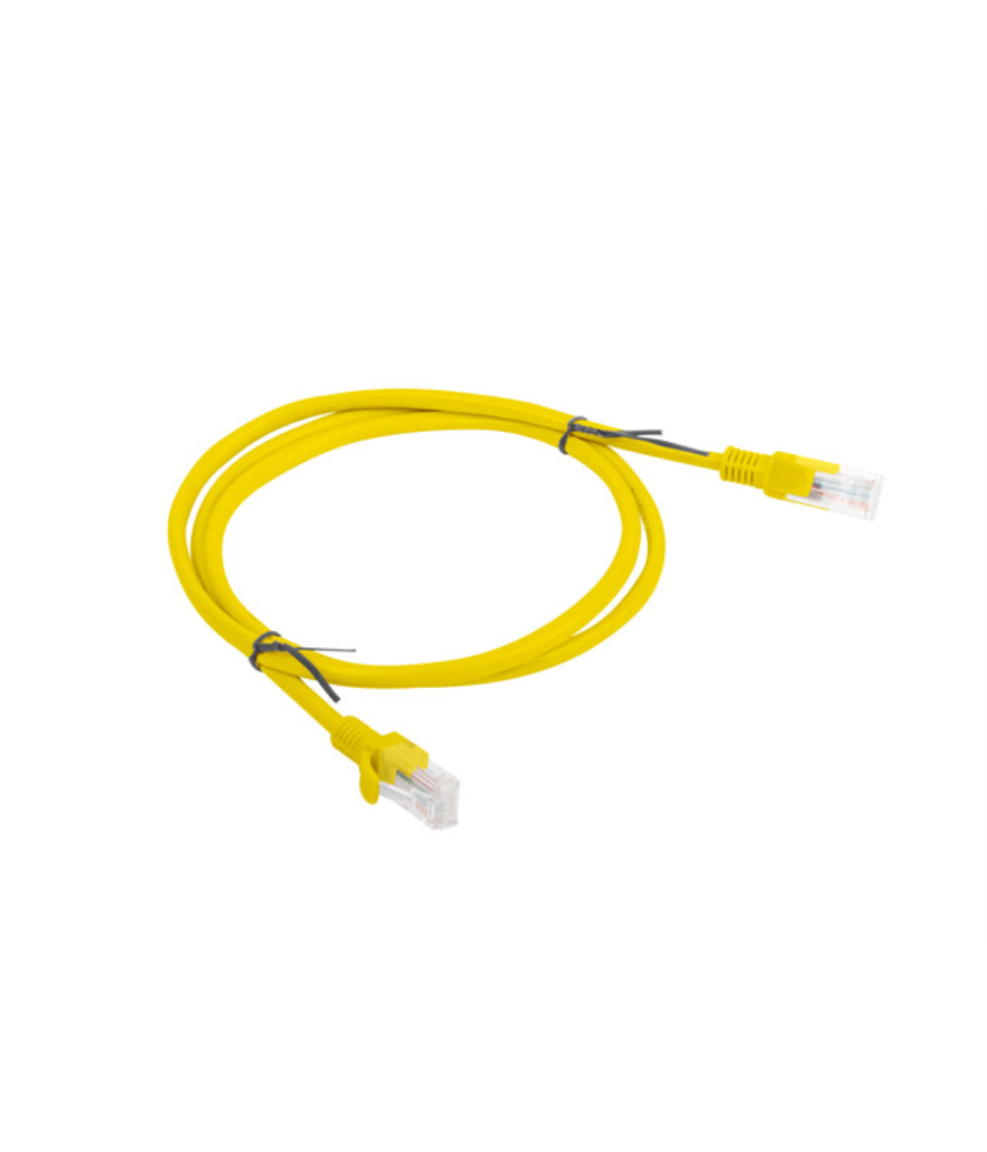 Cable red lanberg latiguillo cat.6 utp 1m amarillo fluke passed