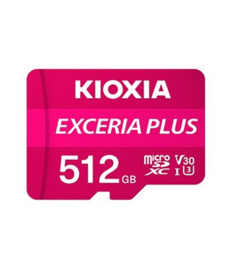 Micro sd kioxia 512gb exceria plus uhs-i c10 r98 con adaptador
