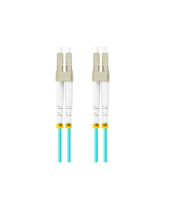 Cable de fibraoptica lanberg 1m multi lc/upc-lc/upc duplex om3 50/125 lszh azul