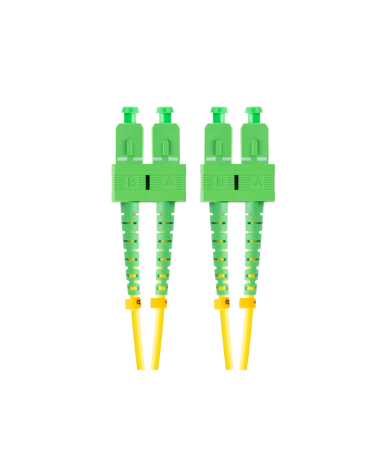 Cable de fibraoptica lanberg 2m mono sc/apc-sc/apc duplex g657a1 lszh amarill