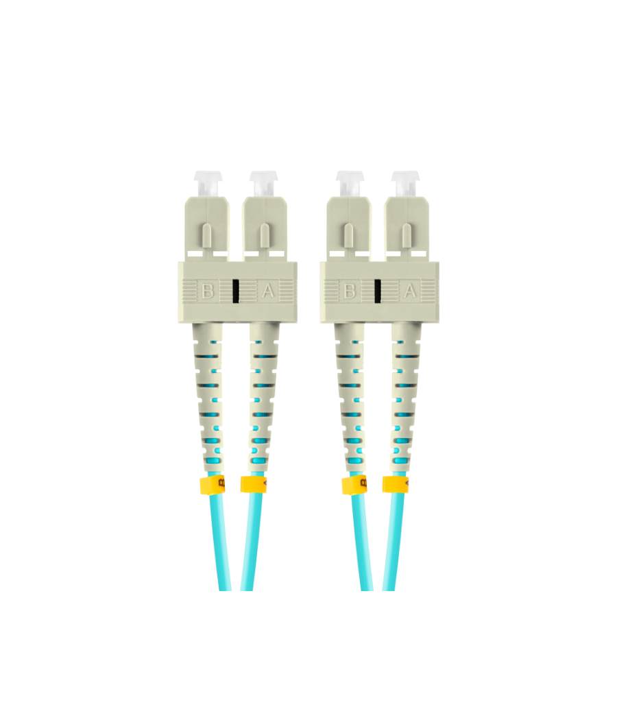 Cable de fibraoptica lanberg 1m mult sc/upc-sc/upc duplex om3 50/125 lszh azul