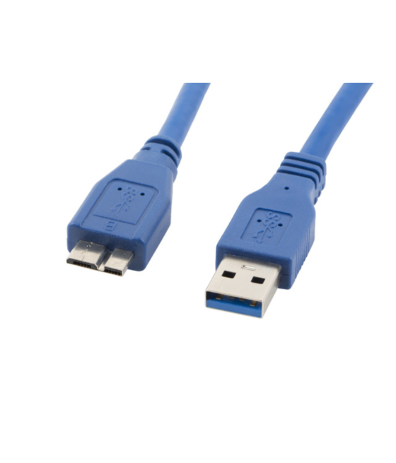 Cable usb lanberg 3.0 macho/micro usb macho 0.5m azul
