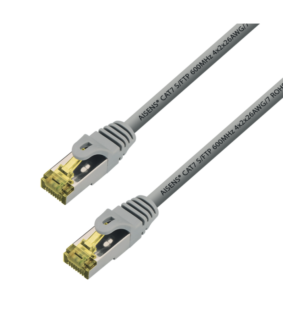 Cable aisens red latiguillo rj45 lszh cat.7 sftp pimf 15m gris