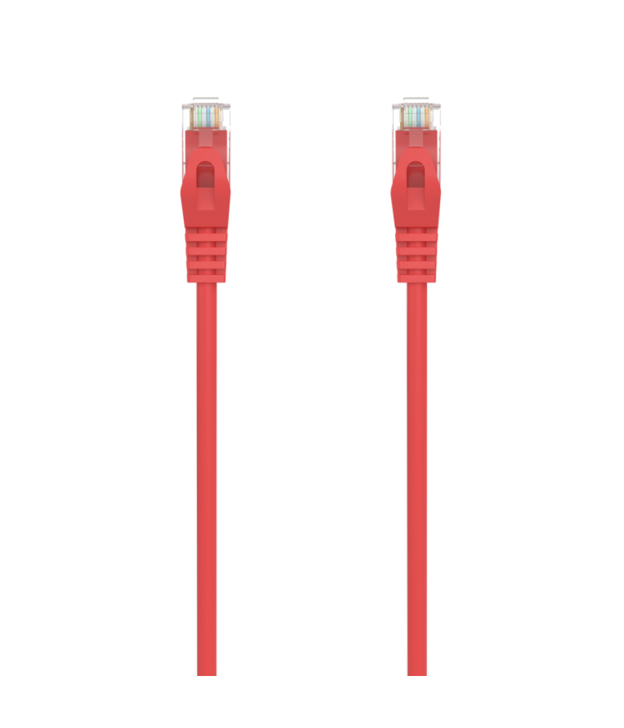 Cable red aisens latiguillo rj45 lszh cat.6a utp awg24 25cm rojo