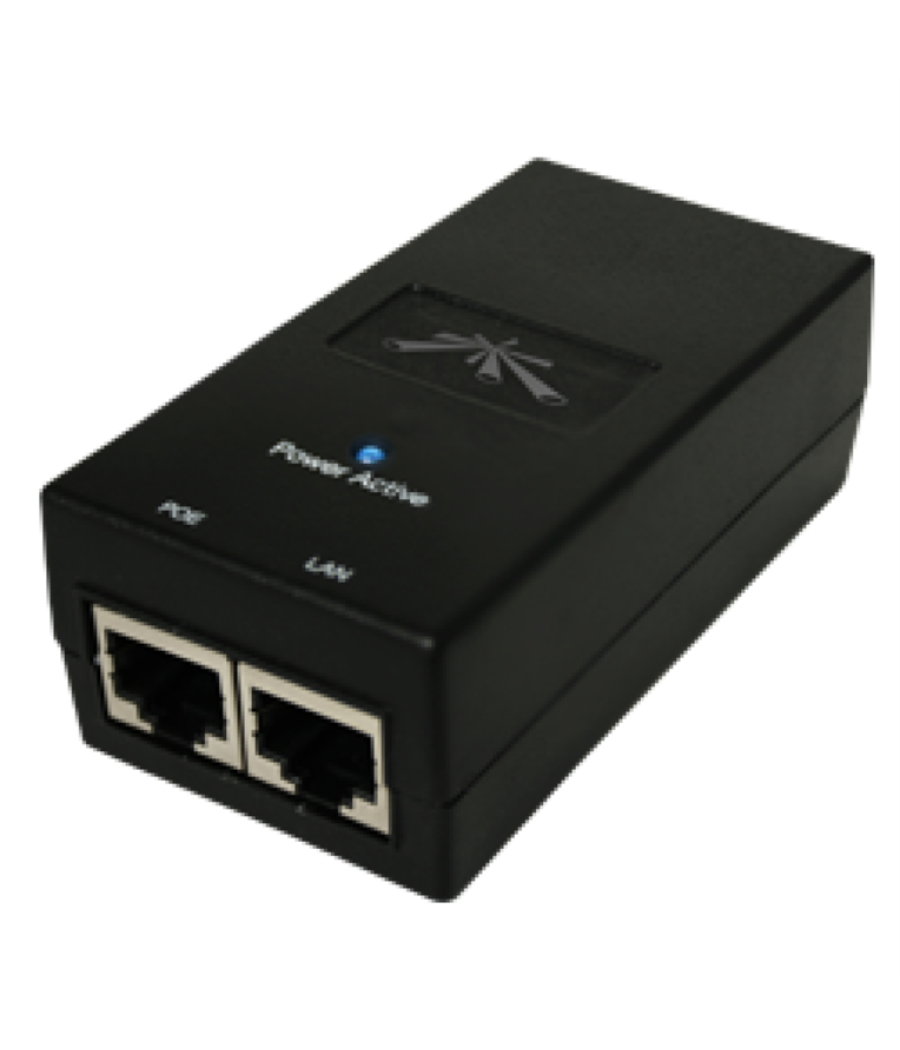 Inyector poe ubiquiti poe-24-12w-g isp poe injectors 24v 12w 0,5a giga