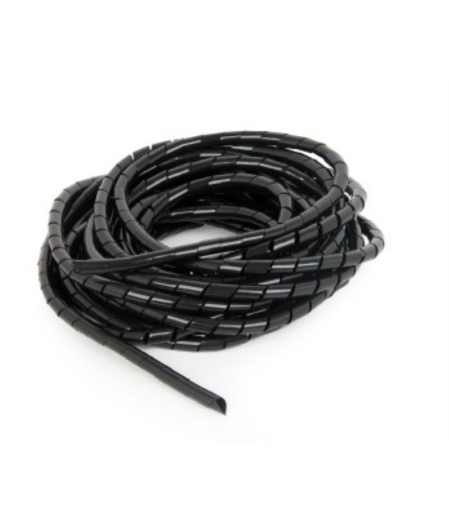 Cable gembird 12mm spiral wrap 10m negro