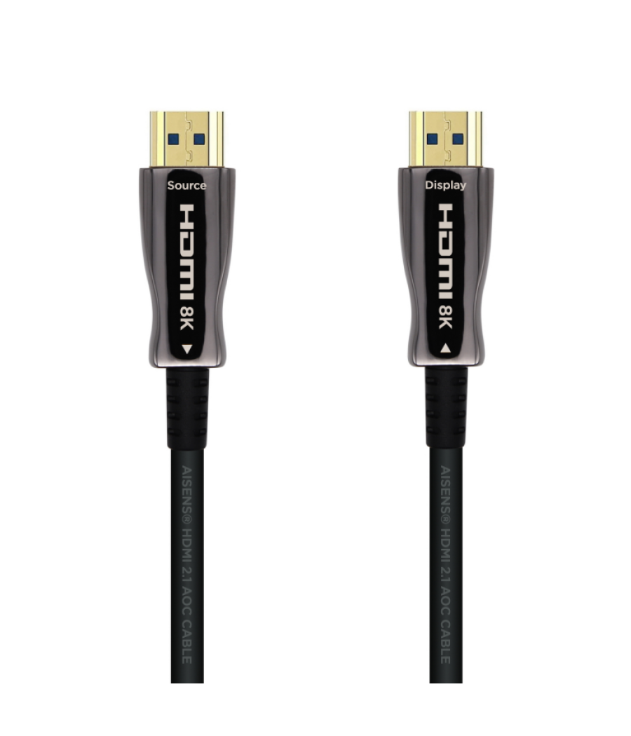 Cable hdmi aisens v2.1 optico activo aoc 8k60hz m/m 20m negro