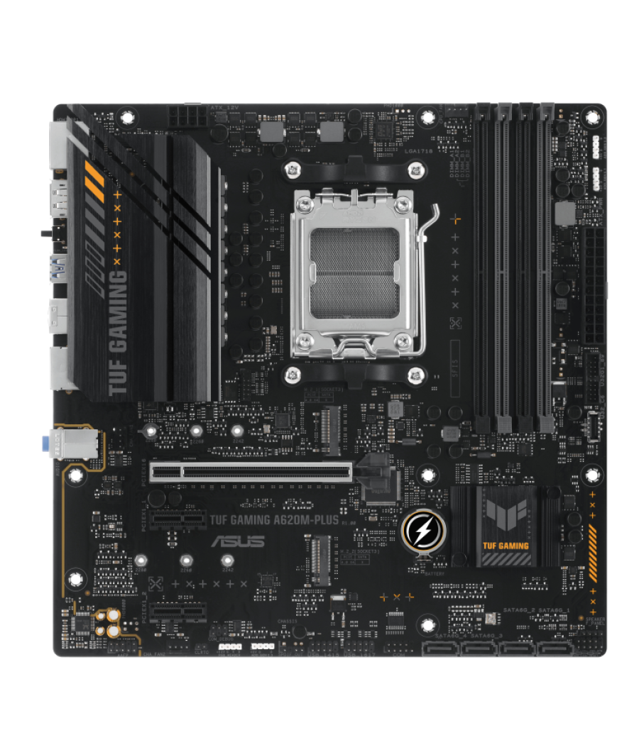 Placa base asus tuf gaming a620m-plus am5 matx 4xddr5