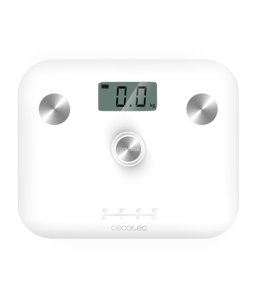 Bascula de baño cecotec ecopower 10100 full healthy white