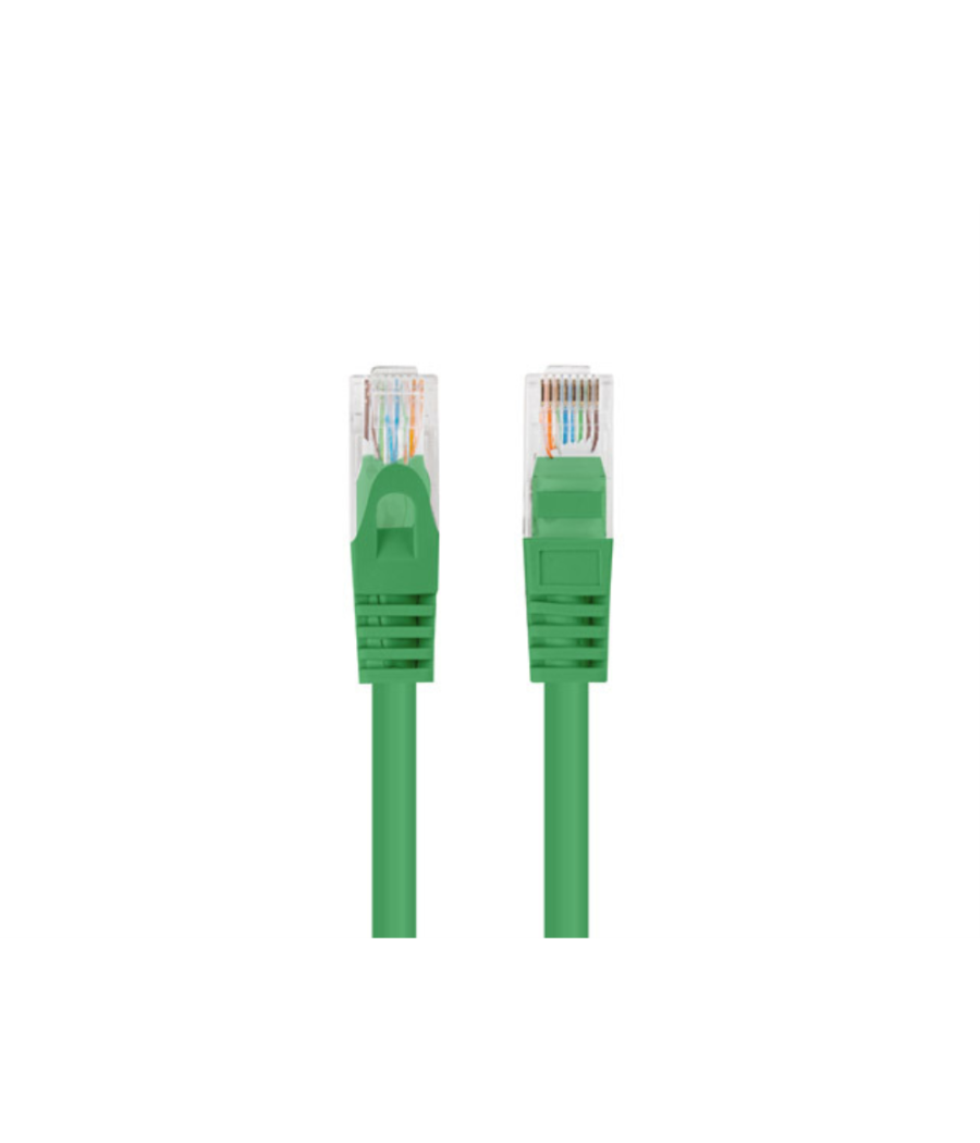 Cable red lanberg latiguillo cat.6 utp 7.5m verde fluke passed