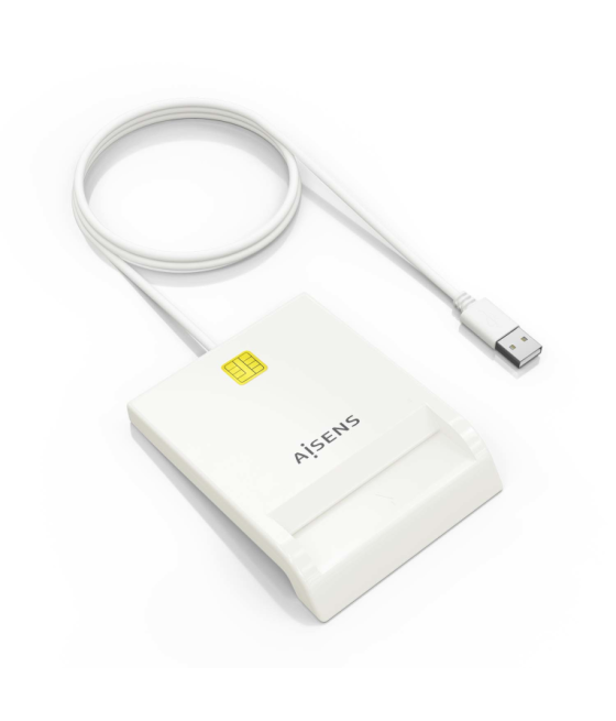Lector de tarjetas inteligente aisens dnie blanco
