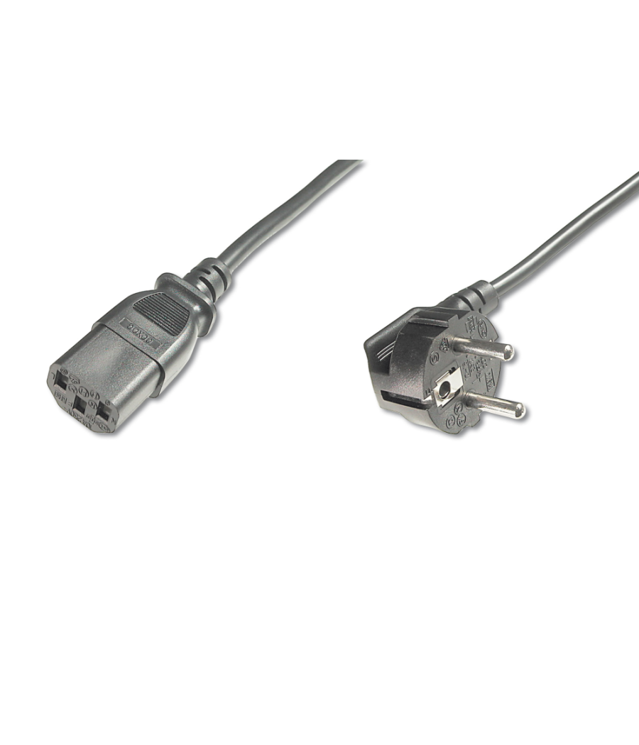 Cable alimentacion digitus cee 7/7 (tipo f) - c13 m/h 0,75m h05vv-f3g 0,75mm