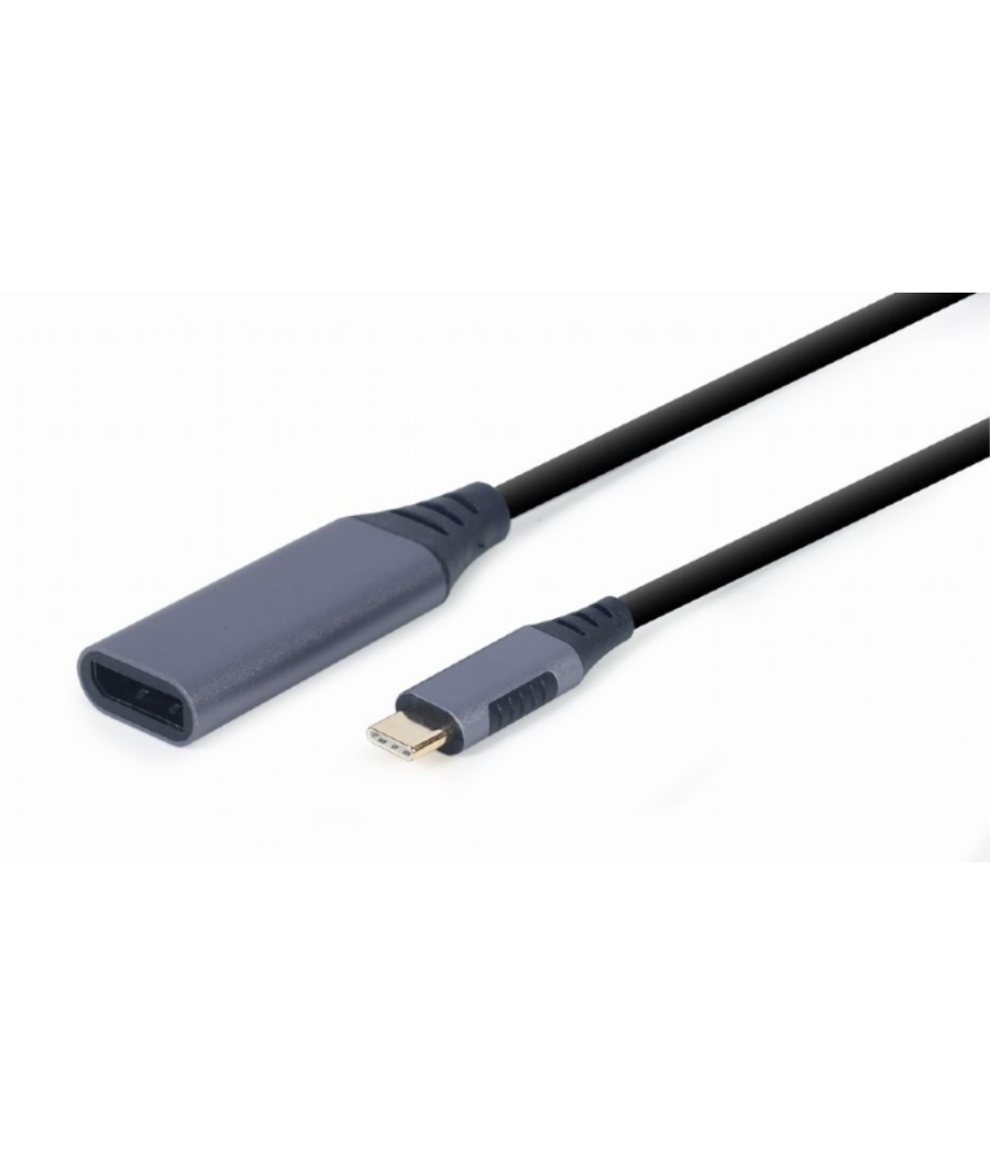 Adaptador gembird usb tipo c a displayport macho, gris espacial