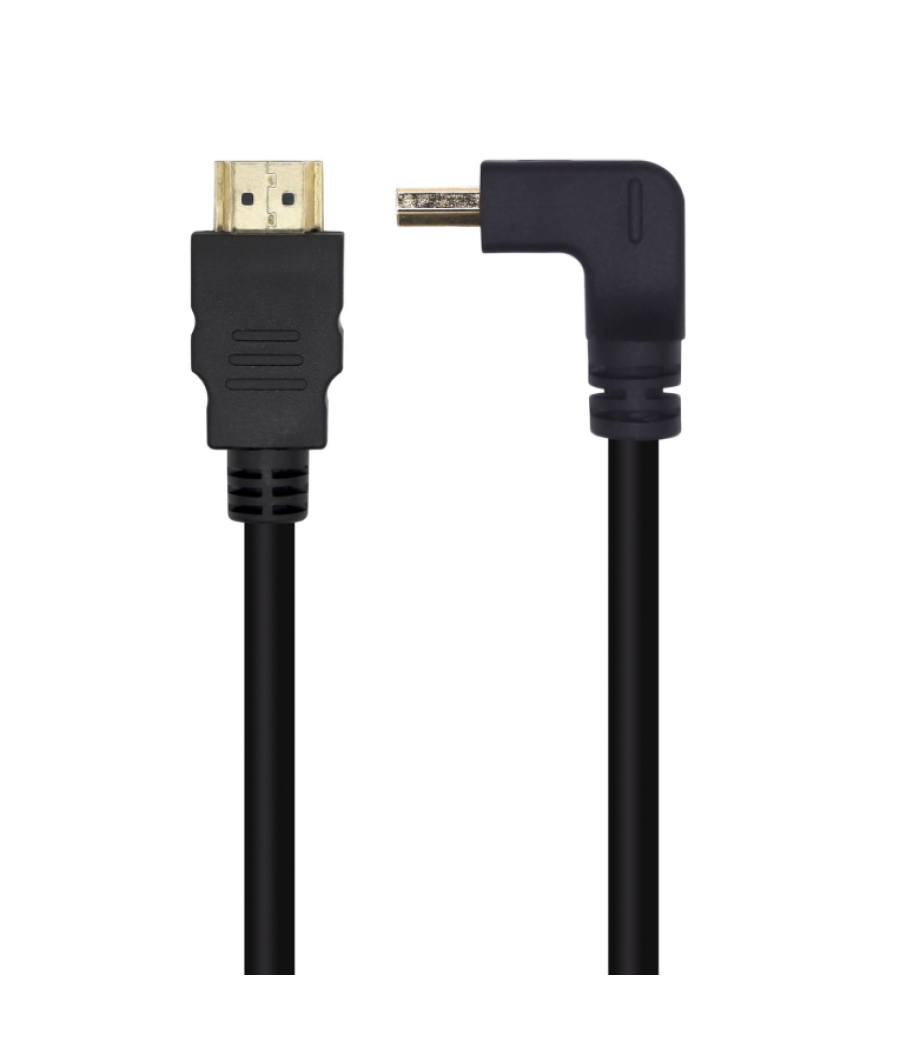 Cable hdmi aisens v2.0 acodado premium 4k60hz a/m-a/m 1.0m