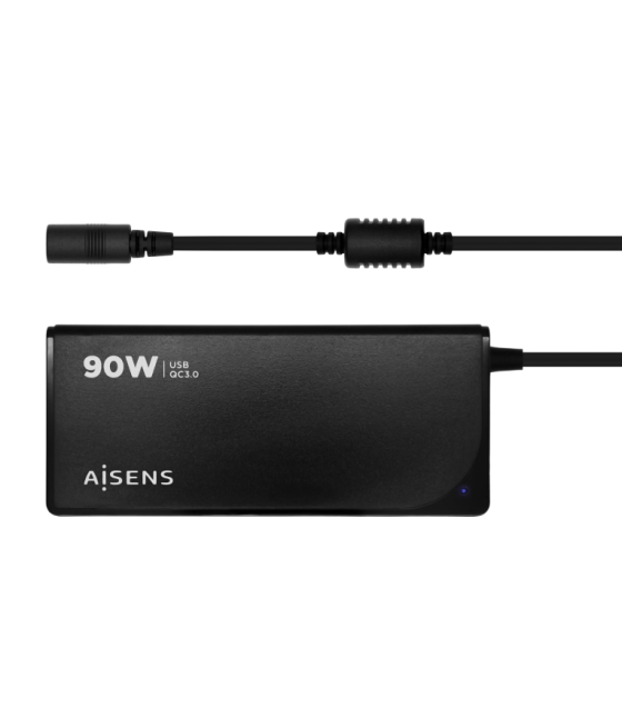 Cargador aisens 90w automatico uni. portatil 12 conectores usb-a qc3.0 negro