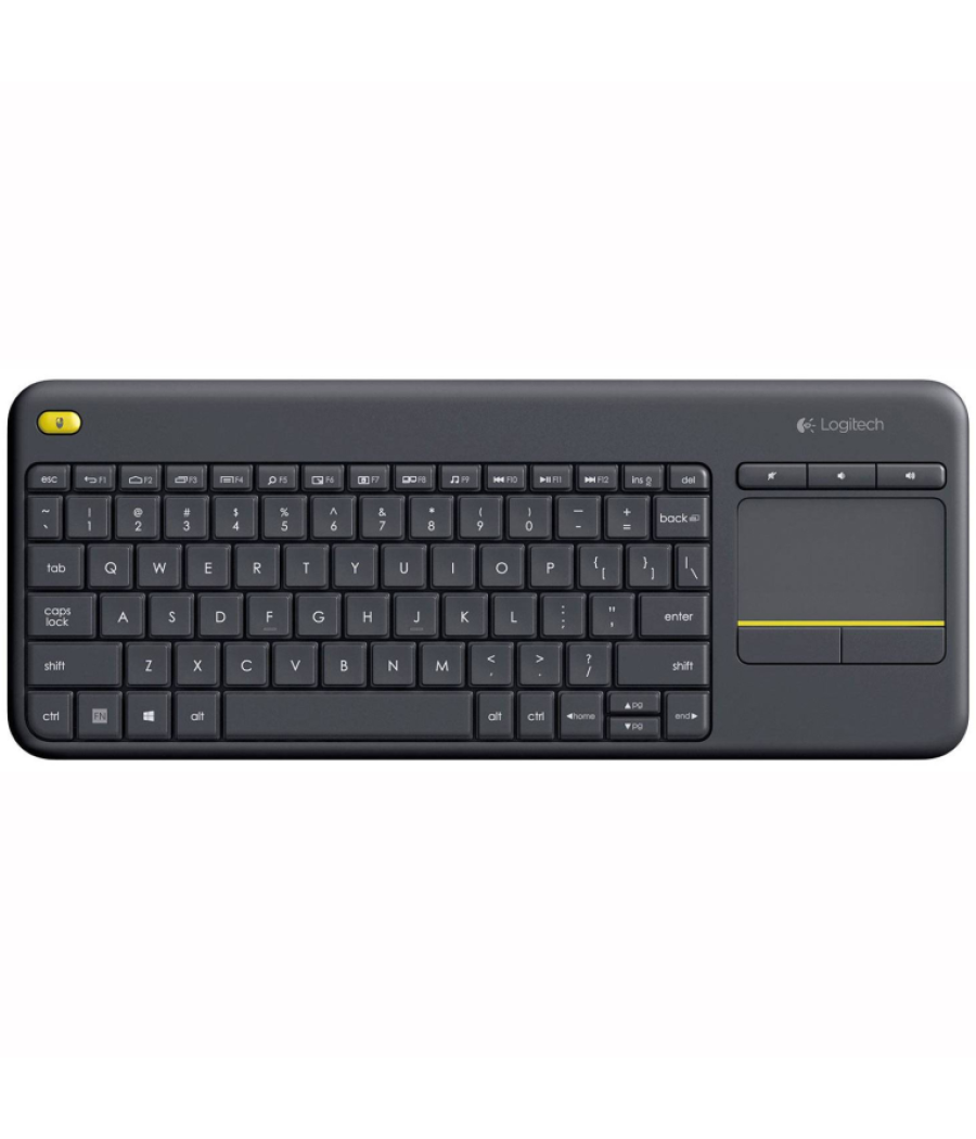 Teclado logitech k400 plus rf inalambrico negro