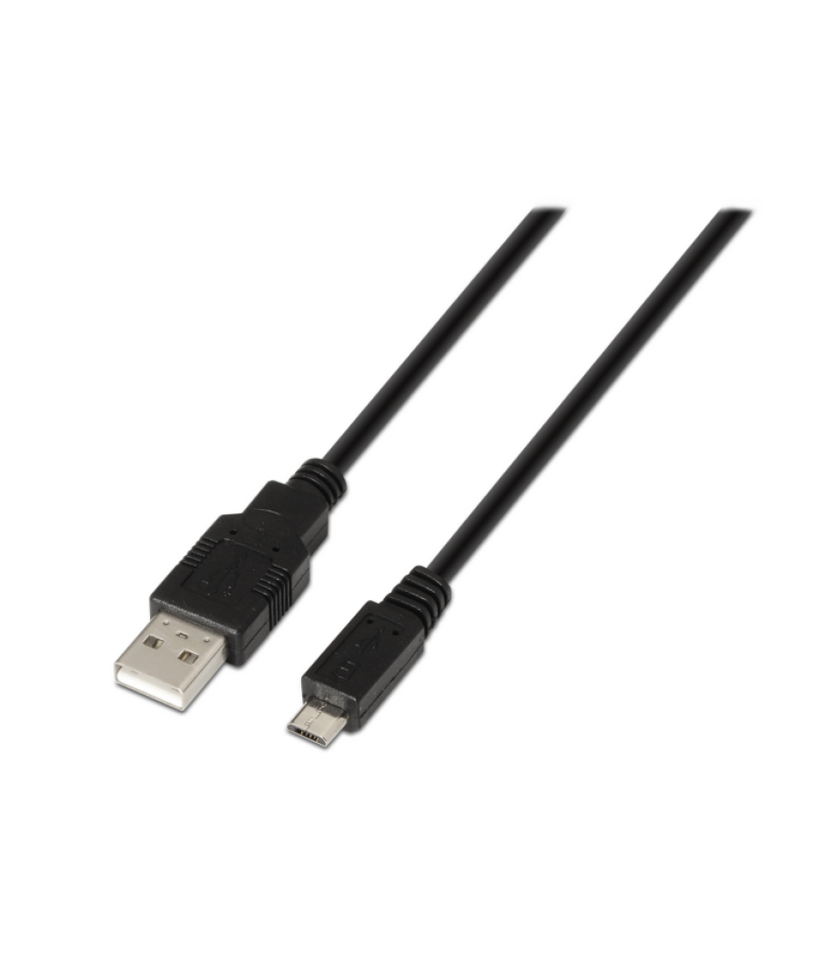 Cable aisens usb 2.0 tipo a m-micro b m negro 0.8m