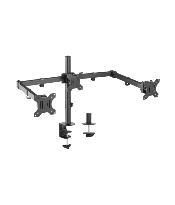 Aisens soporte mesa giratorio inclinable 3 monitores 7kg negro